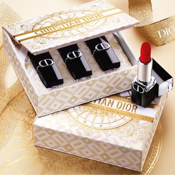 Absolutely gorgeous authentic red colors limited edition Dior 3 lipsticks set. - Picture 9 of 11
